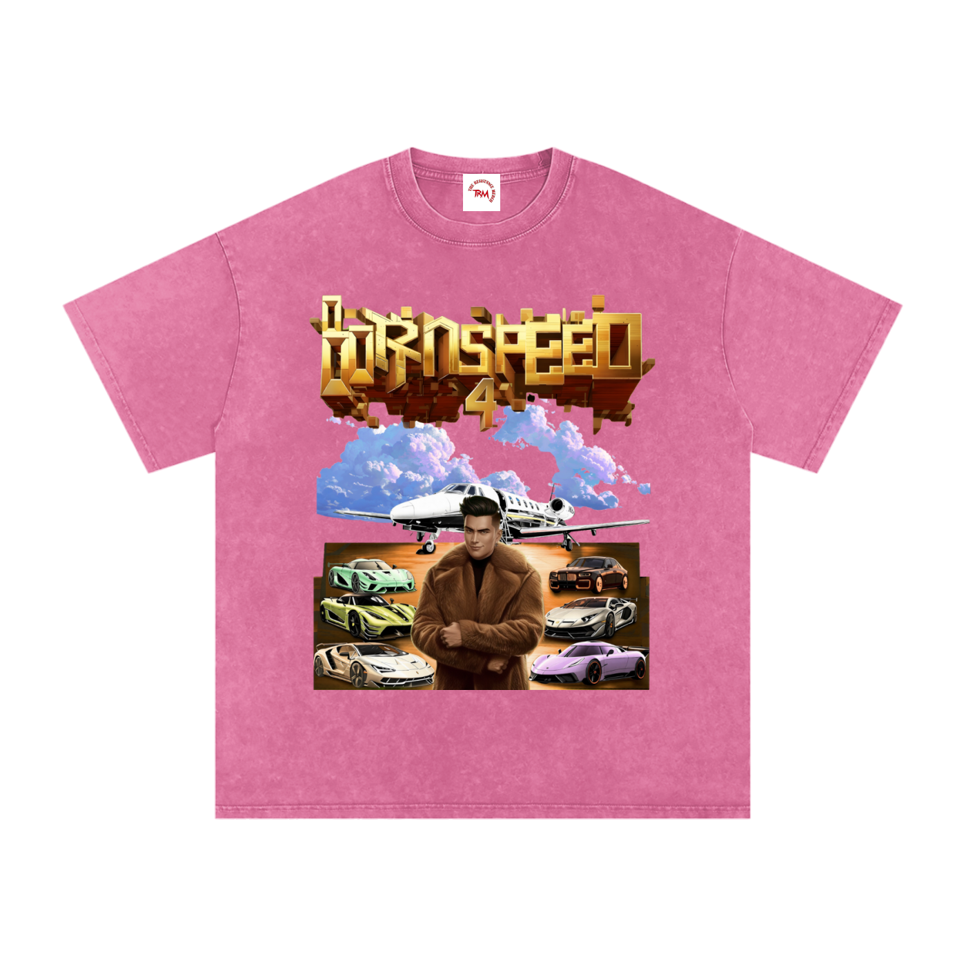BORN 4 SPEED - Oversized Cotton T-Shirt