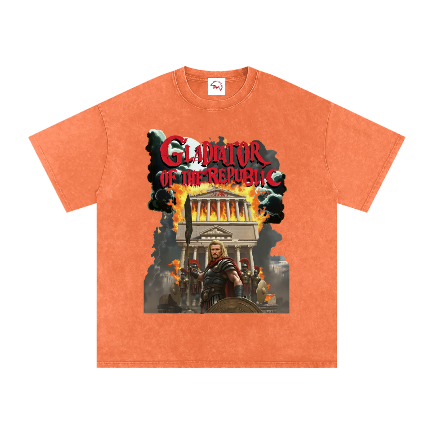 Gladiator of the Republic - Washed Oversized Cotton T-Shirt