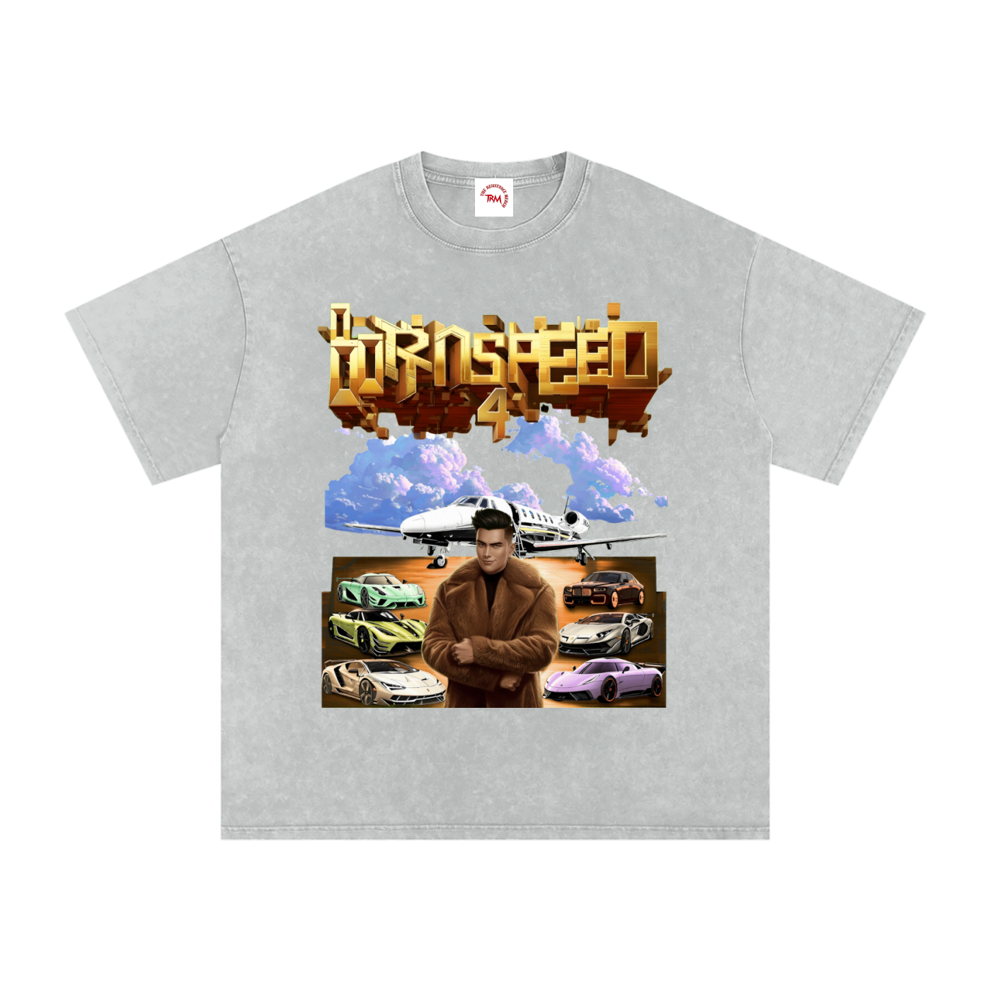 BORN 4 SPEED - Oversized Cotton T-Shirt