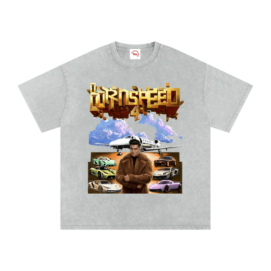 BORN 4 SPEED - Oversized Cotton T-Shirt