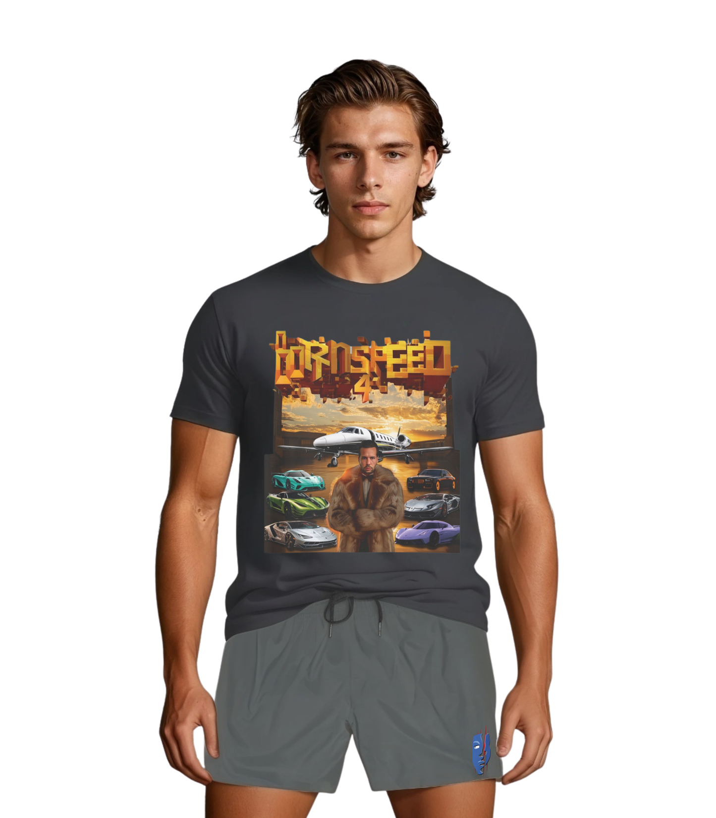 Graphic T-shirt, Tristan T - Born 4 Speed - 100% Cotton - Limited Edition