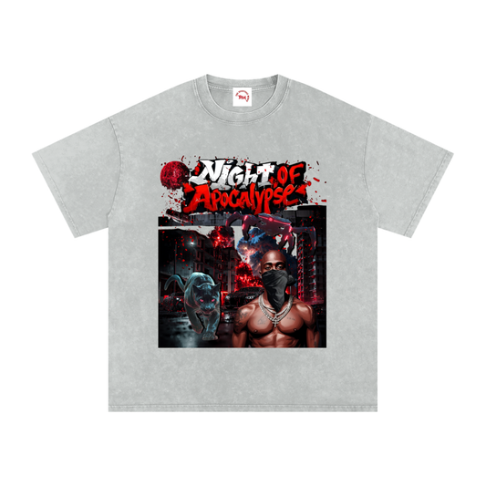 The Night of Apocalypse |Oversized Cotton T-Shirt