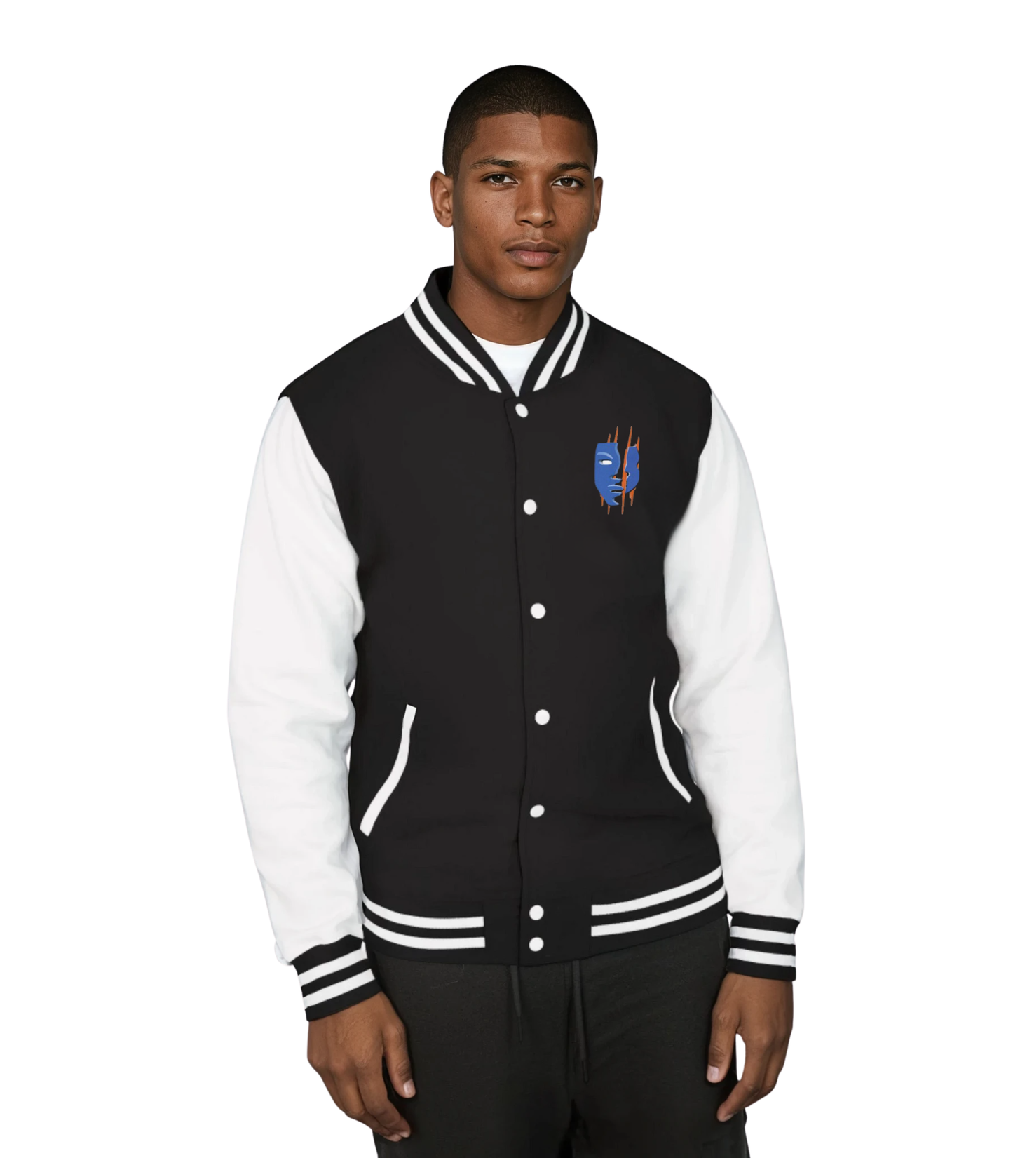 Letterman Jacket — 'Resistance' Sword Graphic Varsity Jacket