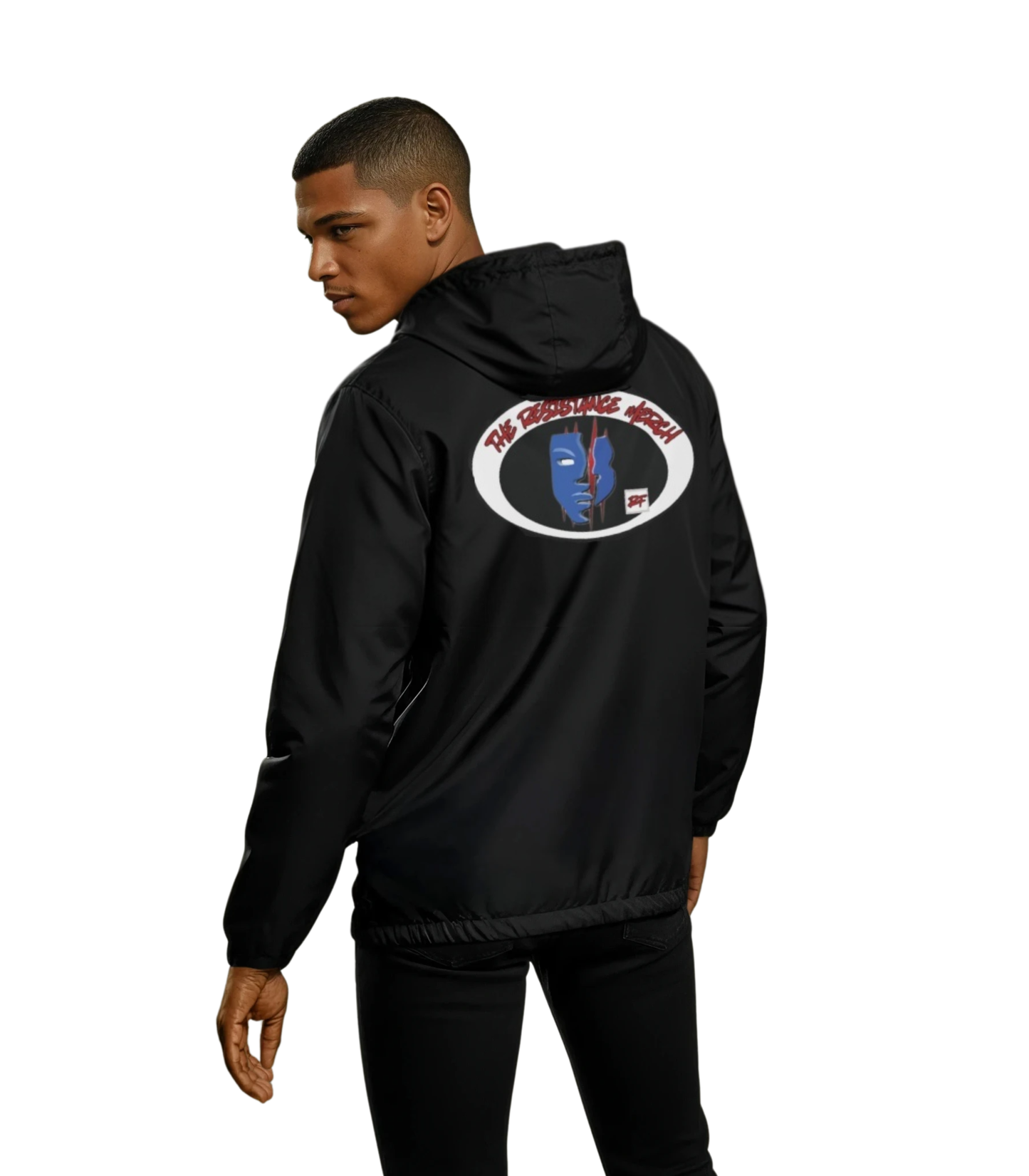 Graphic Windbreaker Jacket — The Resistance Merch