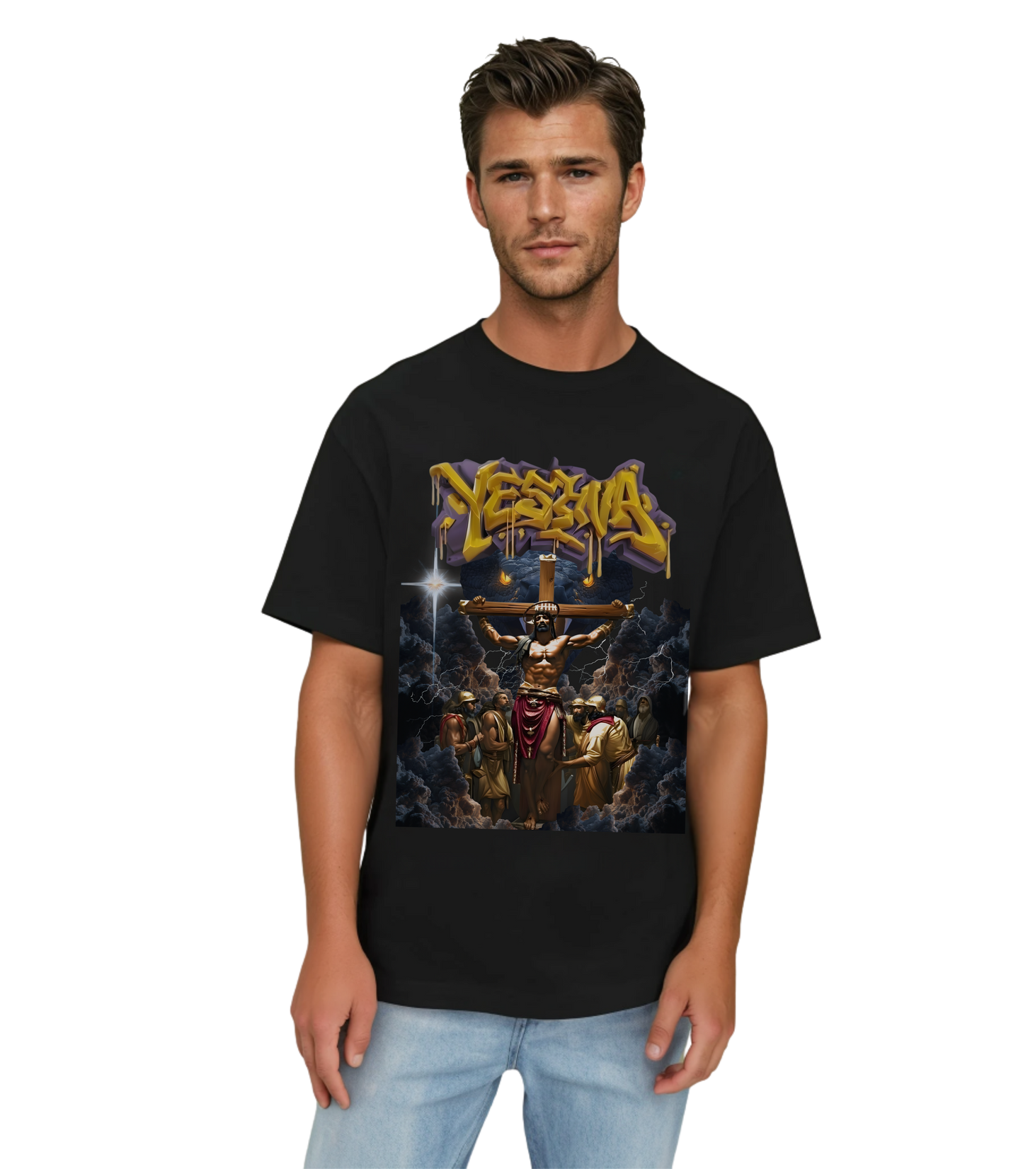 Yeshua Graffiti Graphic T-Shirt – The Resistance | 100% Cotton